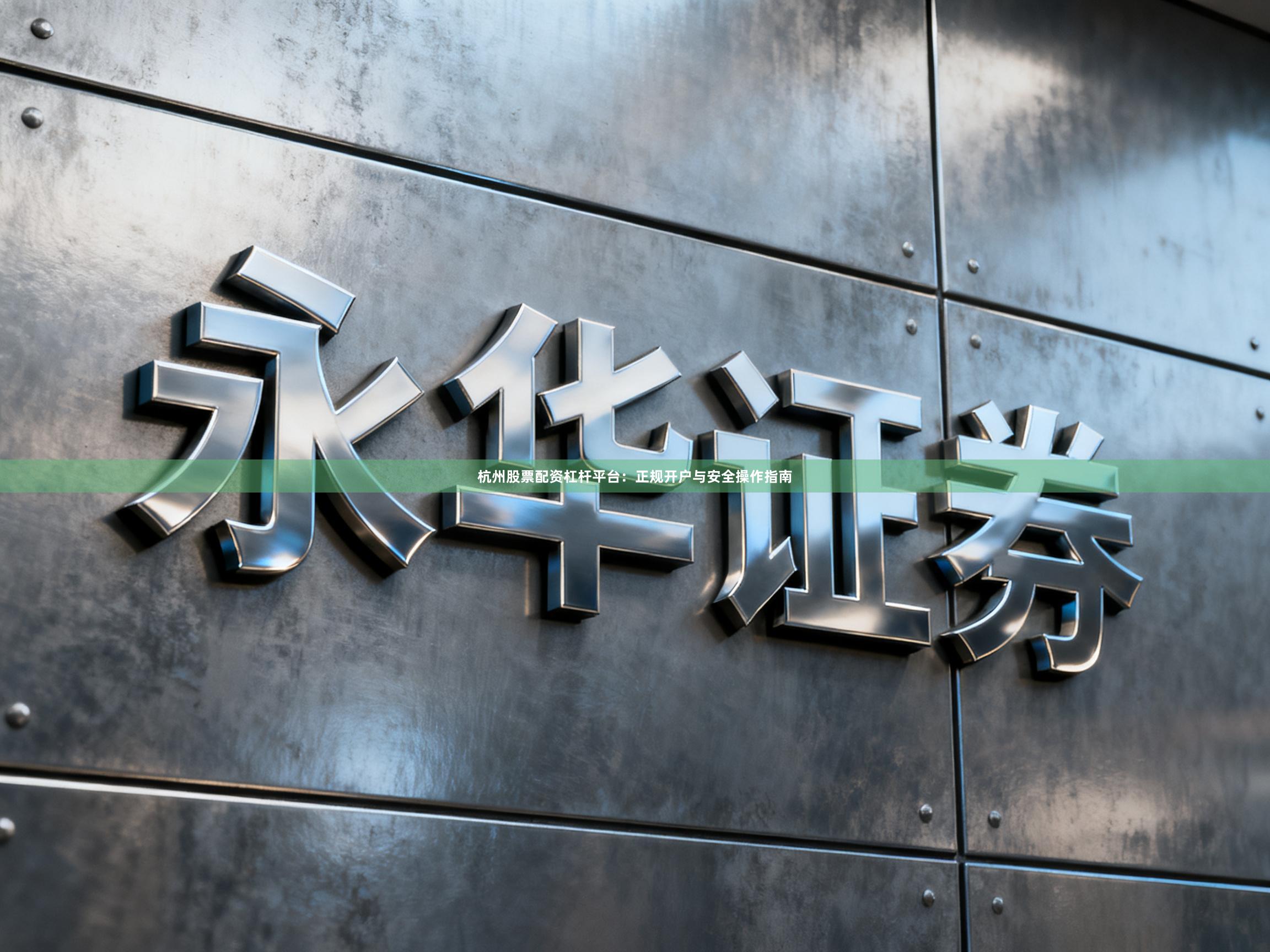 杭州股票配资杠杆平台：正规开户与安全操作指南